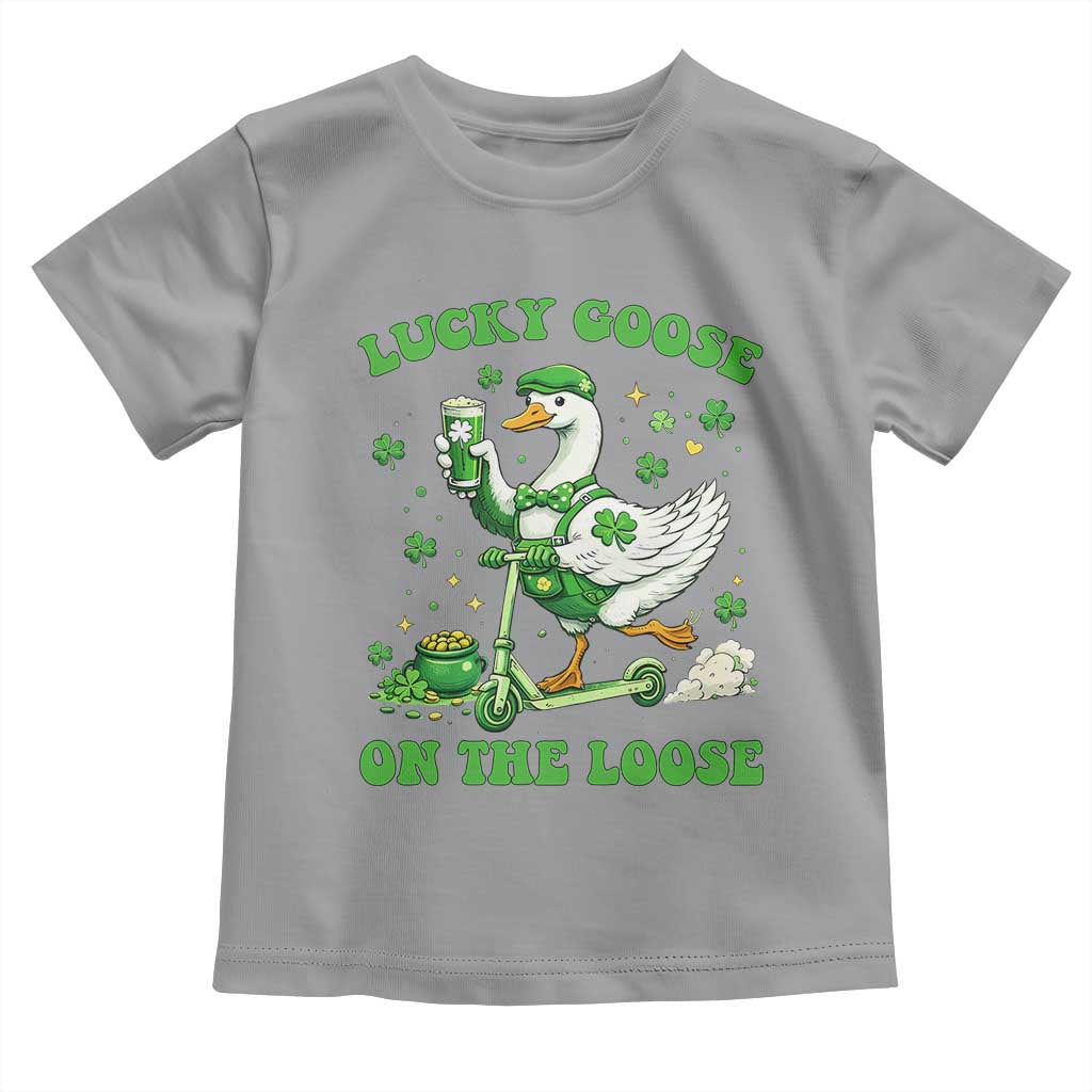 Funny Irish Goose Lover Toddler T Shirt Lucky Goose On The Loose