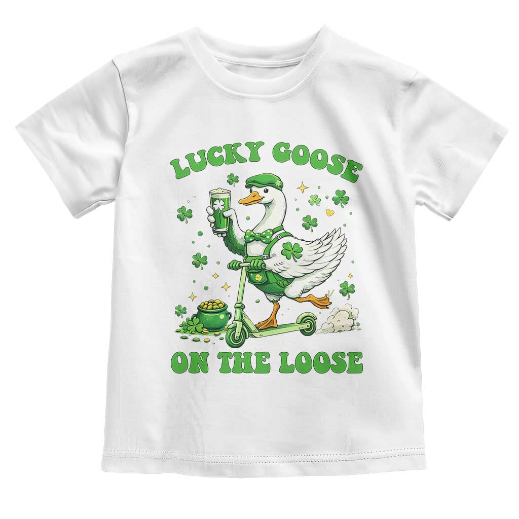 Funny Irish Goose Lover Toddler T Shirt Lucky Goose On The Loose