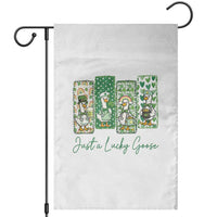 Just A Lucky Goose Nurse Garden Flag St Patricks Day Gift