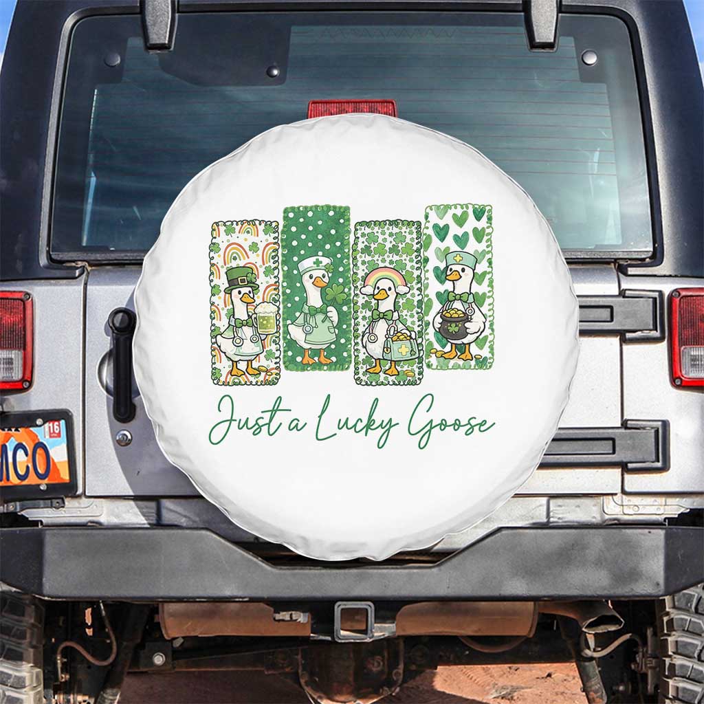 Just A Lucky Goose Nurse Spare Tire Cover St Patricks Day Gift