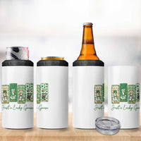 Just A Lucky Goose Nurse 4 in 1 Can Cooler Tumbler St Patricks Day Gift