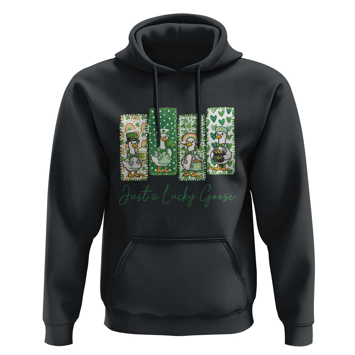 Just A Lucky Goose Nurse Hoodie St Patricks Day Gift