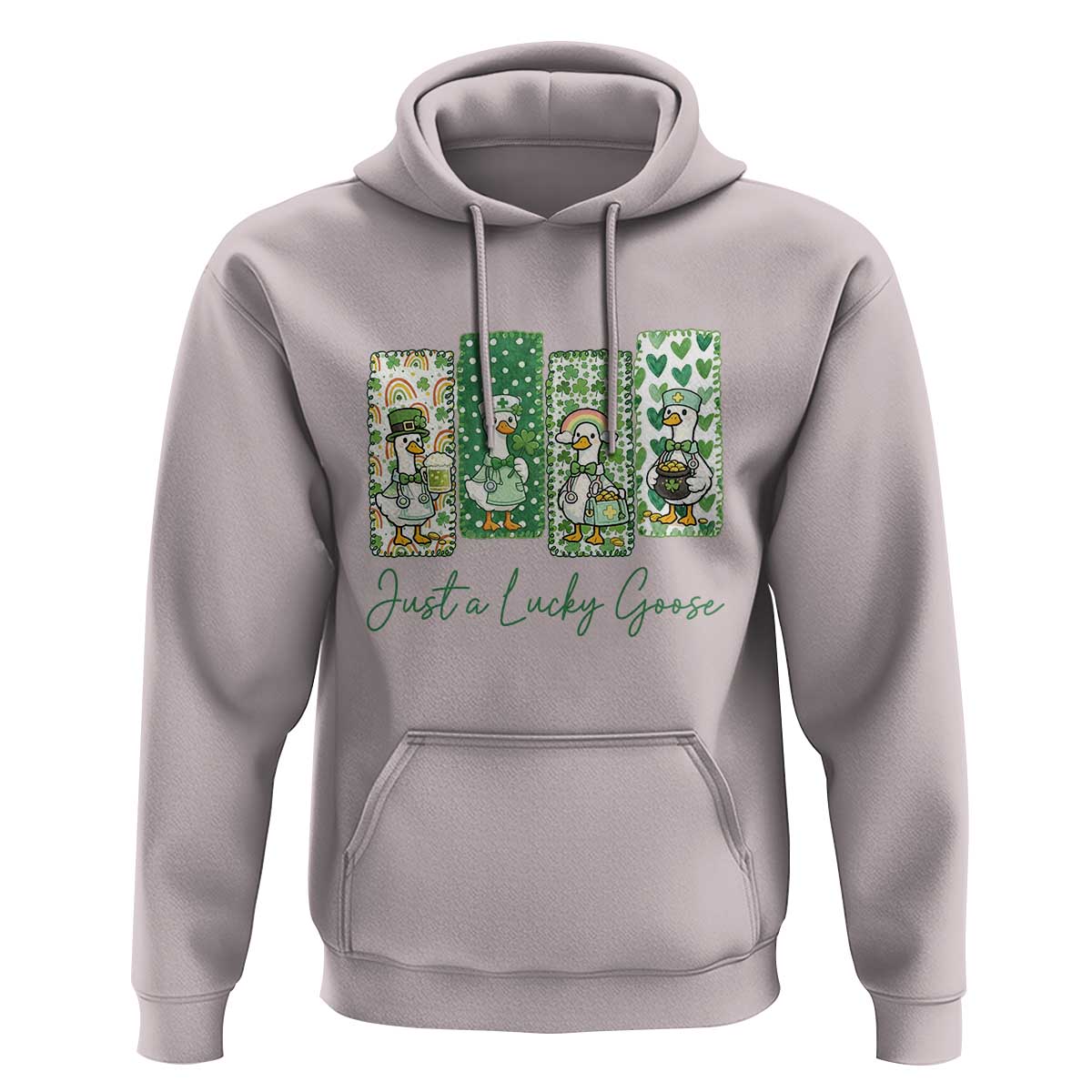 Just A Lucky Goose Nurse Hoodie St Patricks Day Gift