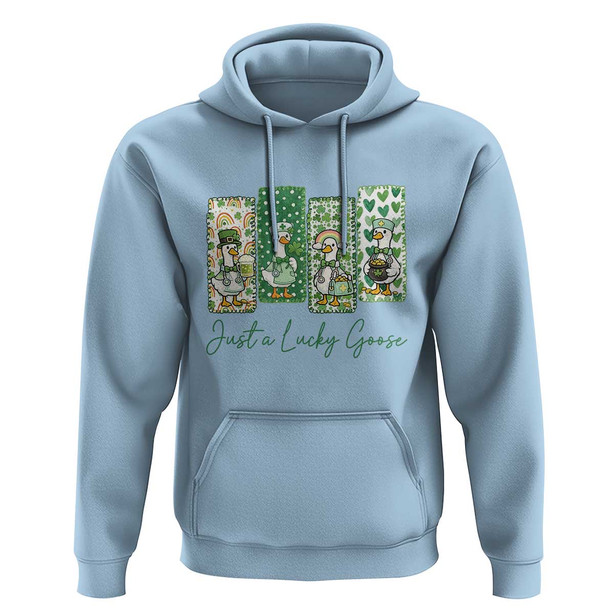 Just A Lucky Goose Nurse Hoodie St Patricks Day Gift