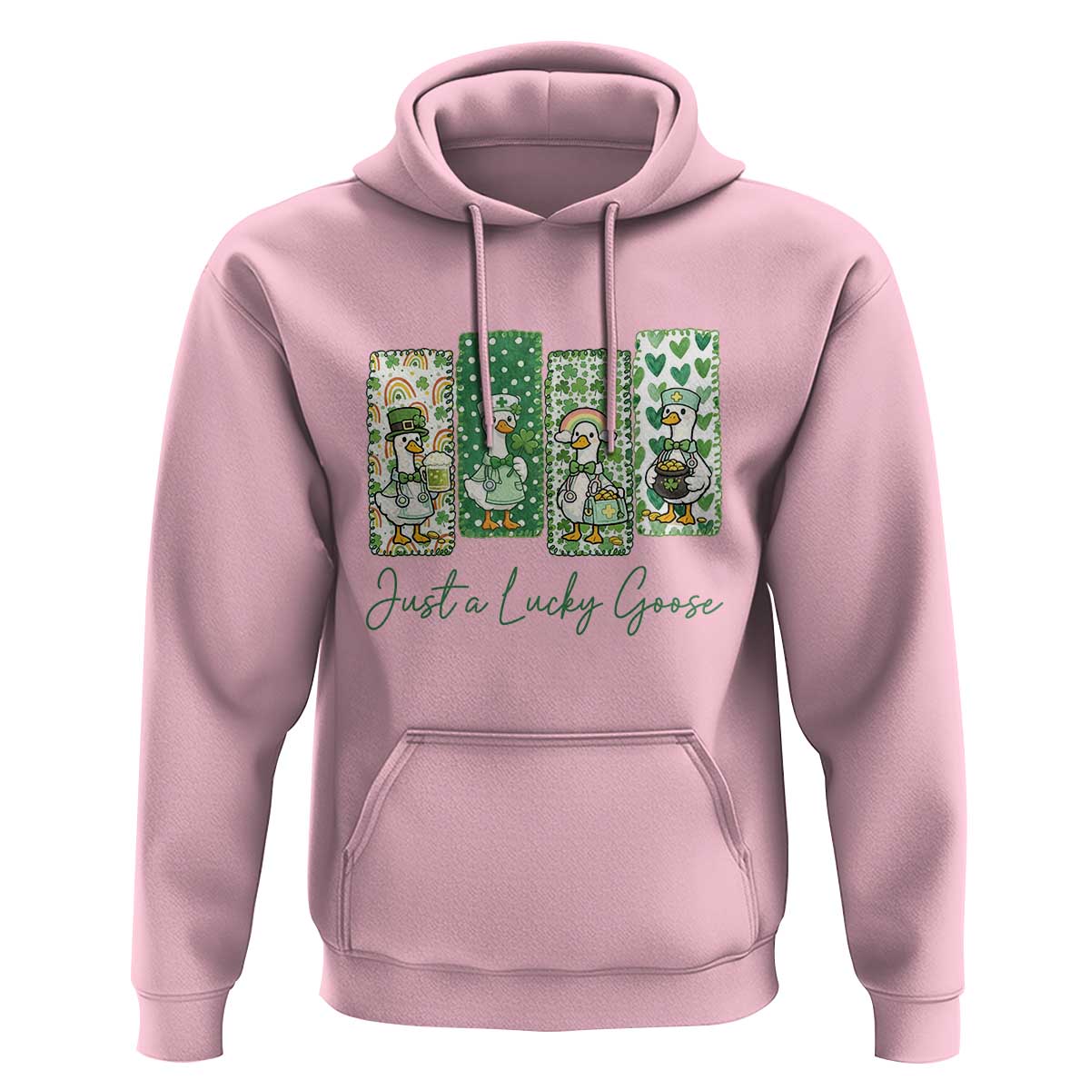Just A Lucky Goose Nurse Hoodie St Patricks Day Gift