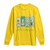 Just A Lucky Goose Nurse Long Sleeve Shirt St Patricks Day Gift