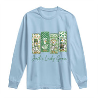 Just A Lucky Goose Nurse Long Sleeve Shirt St Patricks Day Gift