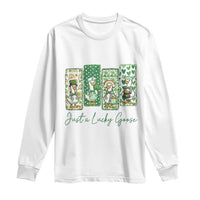 Just A Lucky Goose Nurse Long Sleeve Shirt St Patricks Day Gift