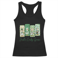 Just A Lucky Goose Nurse Racerback Tank Top St Patricks Day Gift
