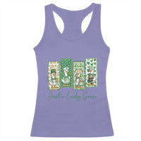 Just A Lucky Goose Nurse Racerback Tank Top St Patricks Day Gift