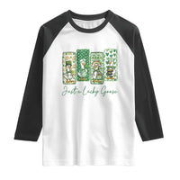 Just A Lucky Goose Nurse Raglan Shirt St Patricks Day Gift