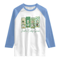 Just A Lucky Goose Nurse Raglan Shirt St Patricks Day Gift