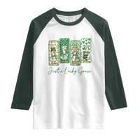 Just A Lucky Goose Nurse Raglan Shirt St Patricks Day Gift