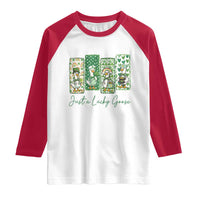 Just A Lucky Goose Nurse Raglan Shirt St Patricks Day Gift