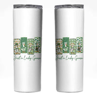 Just A Lucky Goose Nurse Skinny Tumbler St Patricks Day Gift