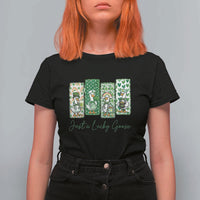 Just A Lucky Goose Nurse T Shirt For Women St Patricks Day Gift