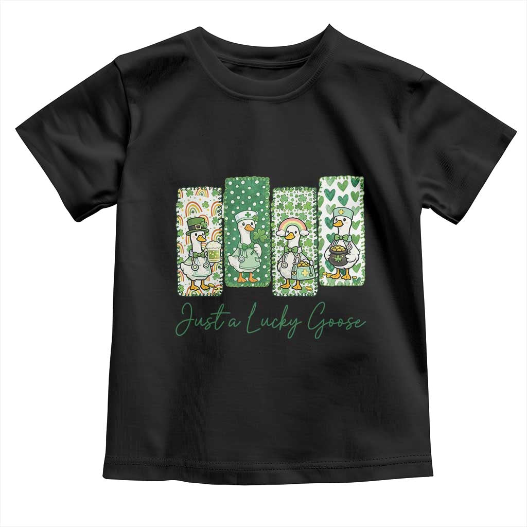 Just A Lucky Goose Nurse Toddler T Shirt St Patricks Day Gift