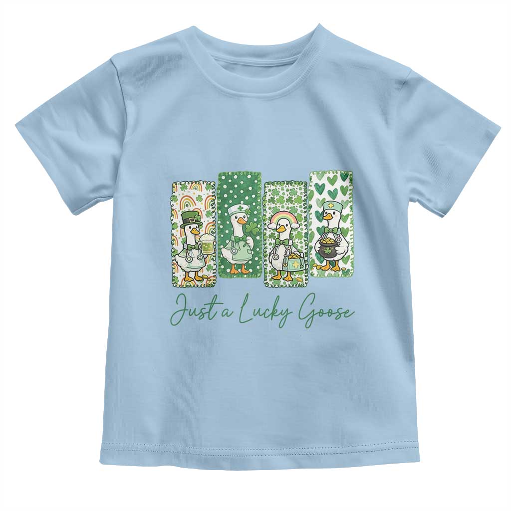Just A Lucky Goose Nurse Toddler T Shirt St Patricks Day Gift