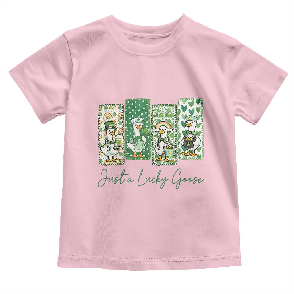 Just A Lucky Goose Nurse Toddler T Shirt St Patricks Day Gift