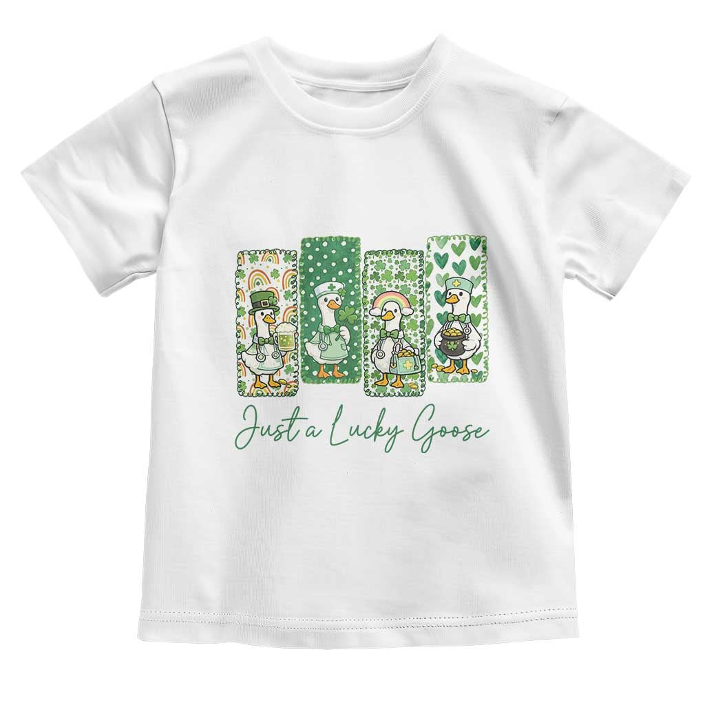 Just A Lucky Goose Nurse Toddler T Shirt St Patricks Day Gift