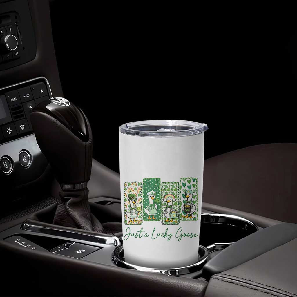 Just A Lucky Goose Nurse Tumbler Cup St Patricks Day Gift