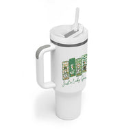 Just A Lucky Goose Nurse Tumbler With Handle St Patricks Day Gift