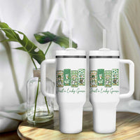 Just A Lucky Goose Nurse Tumbler With Handle St Patricks Day Gift