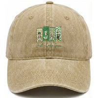 Just A Lucky Goose Nurse Washed Cotton Baseball Cap St Patricks Day Gift