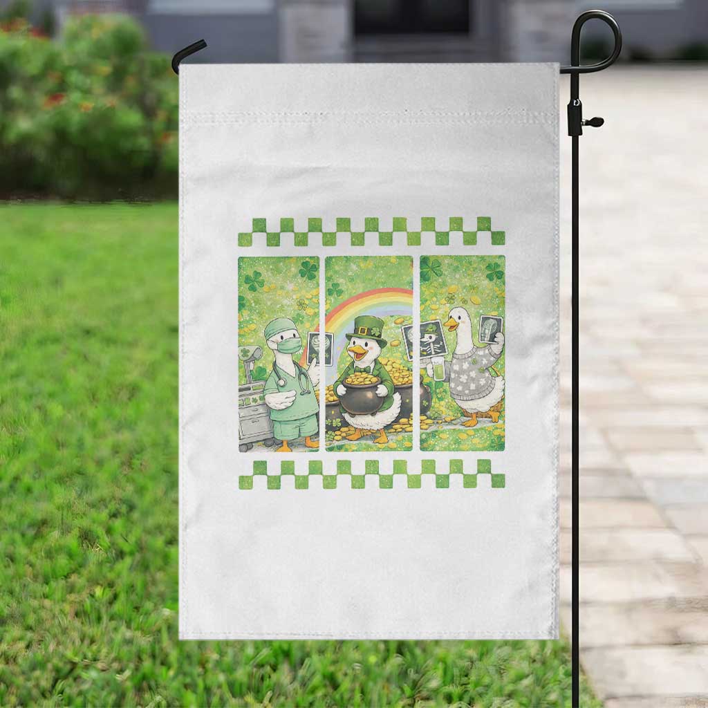 Funny Goose Radiologic Technologist Garden Flag St Patricks Day Gift