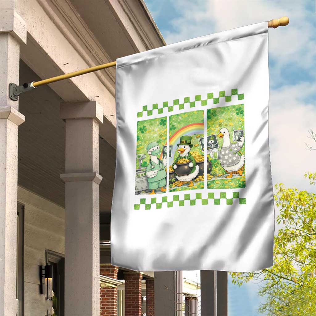 Funny Goose Radiologic Technologist Garden Flag St Patricks Day Gift