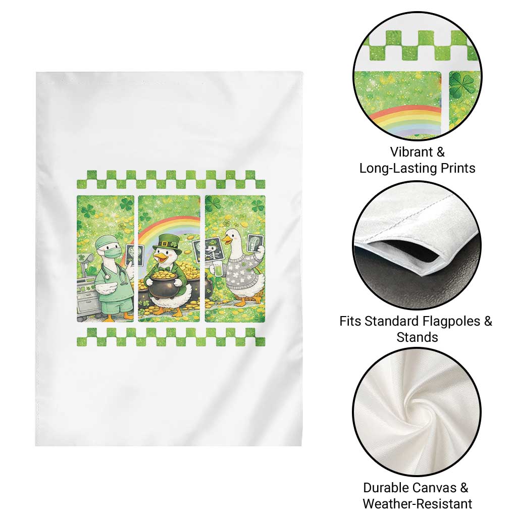 Funny Goose Radiologic Technologist Garden Flag St Patricks Day Gift