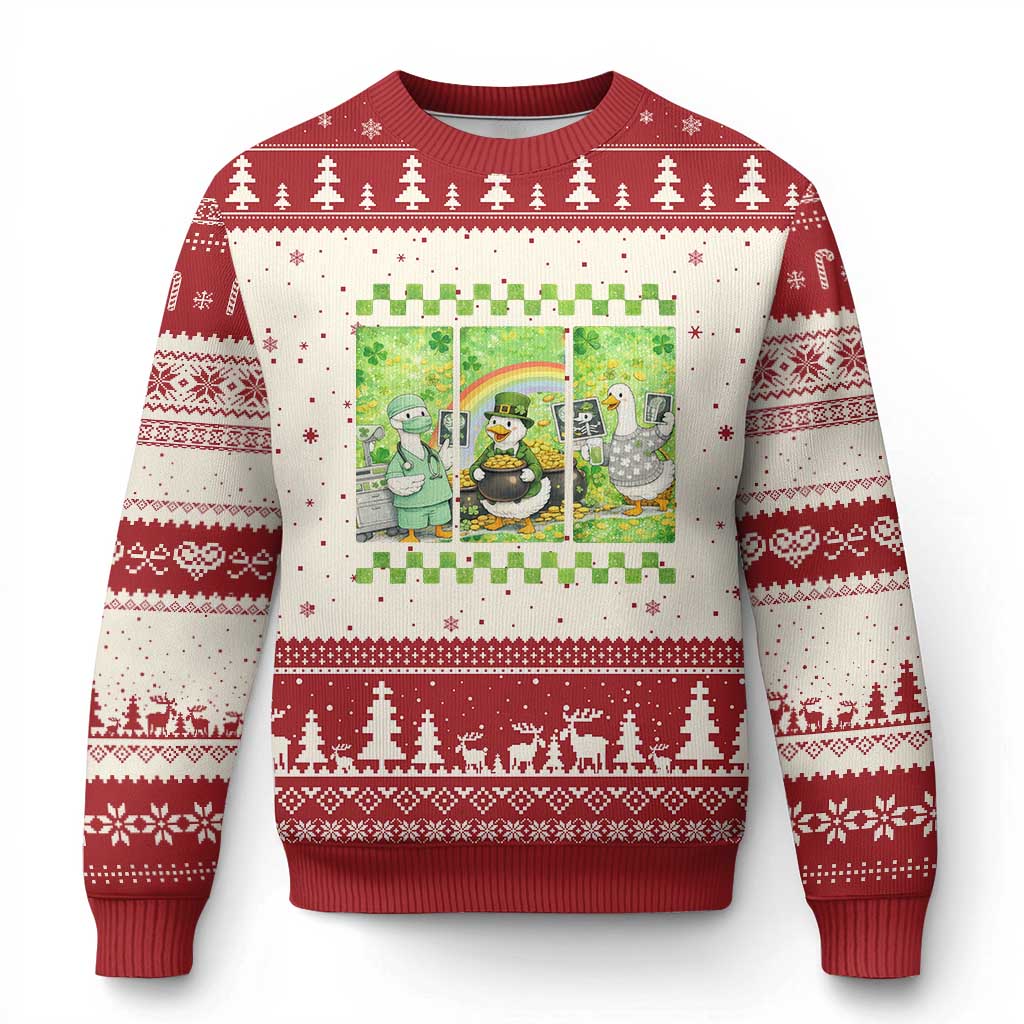 Funny Goose Radiologic Technologist Ugly Christmas Sweater St Patricks Day Gift