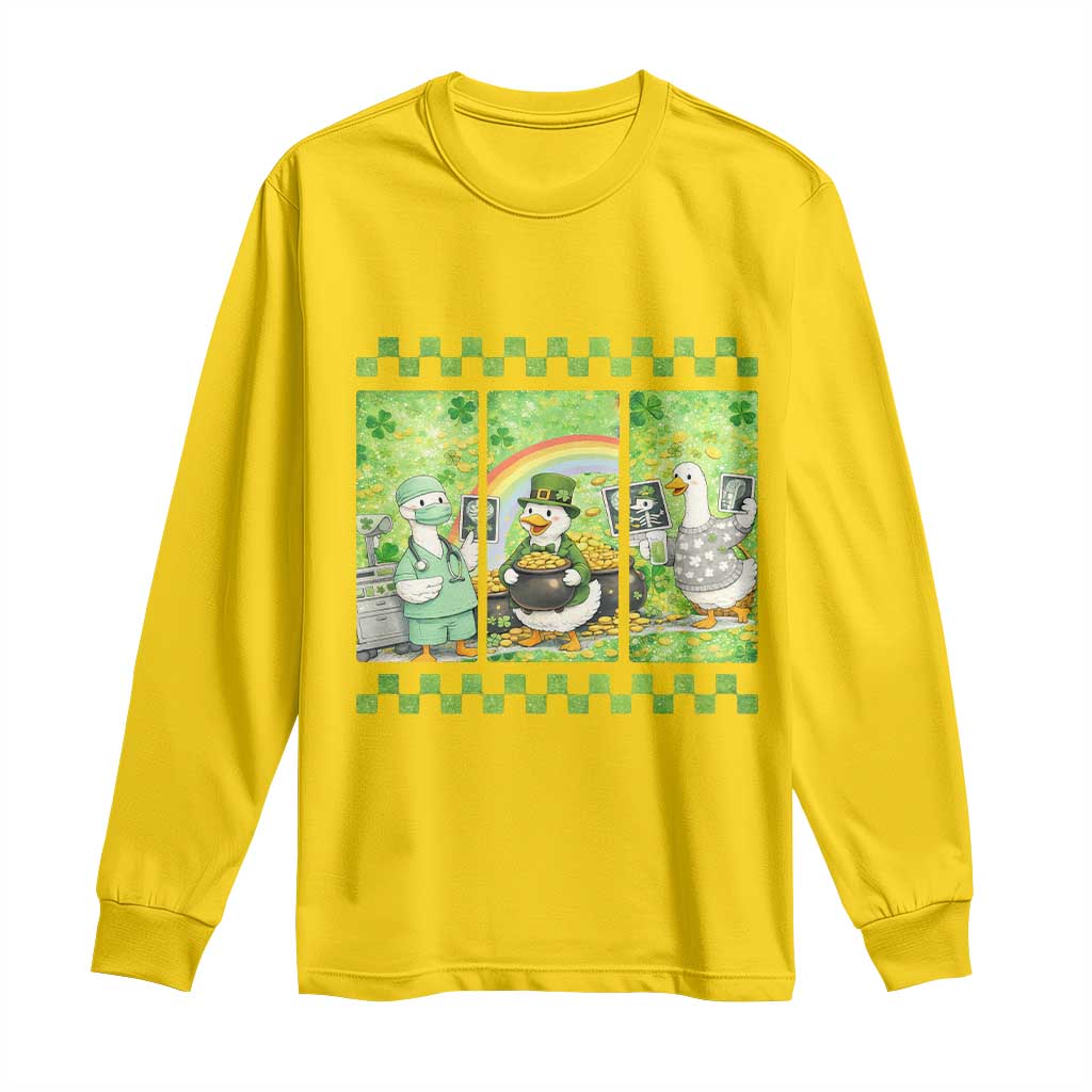 Funny Goose Radiologic Technologist Long Sleeve Shirt St Patricks Day Gift