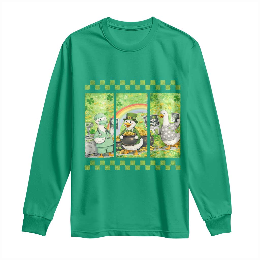 Funny Goose Radiologic Technologist Long Sleeve Shirt St Patricks Day Gift