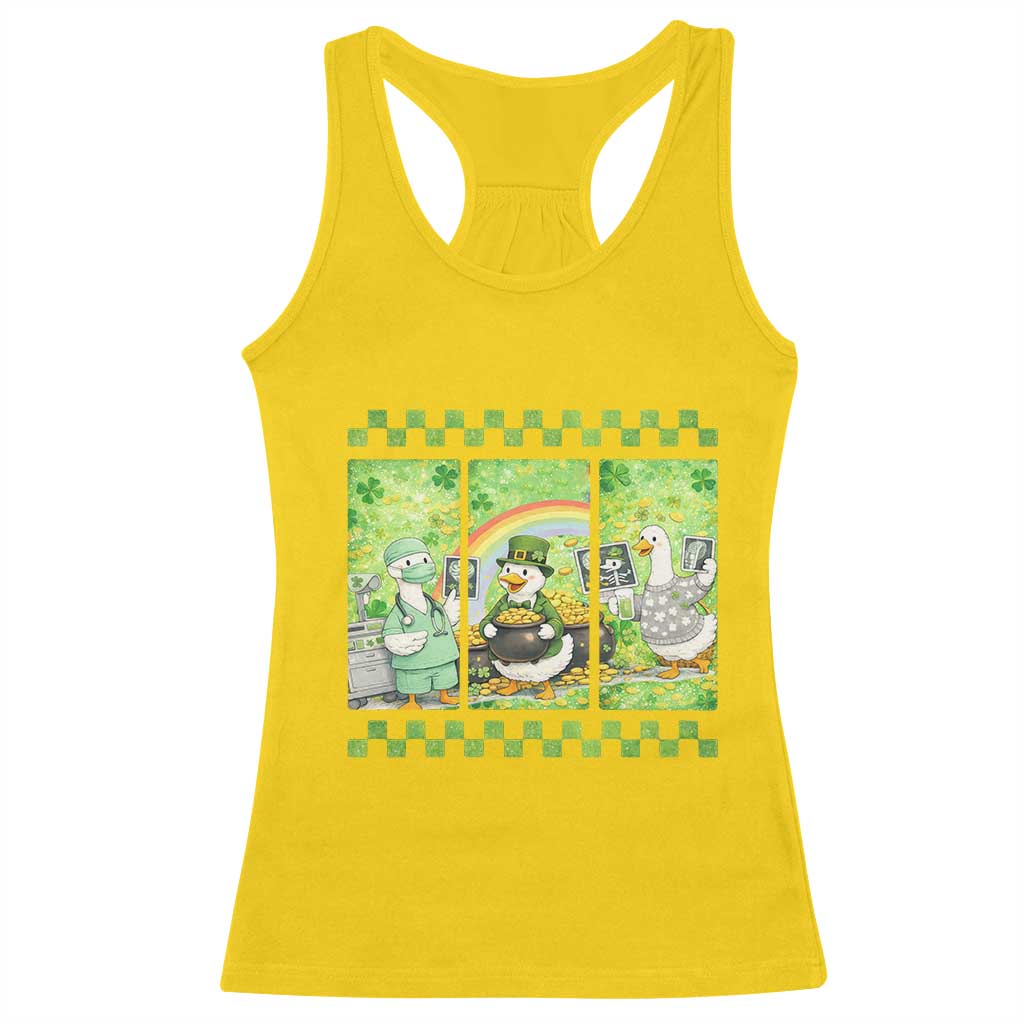 Funny Goose Radiologic Technologist Racerback Tank Top St Patricks Day Gift