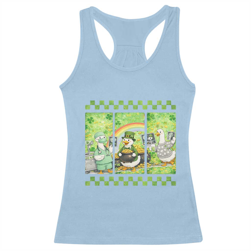 Funny Goose Radiologic Technologist Racerback Tank Top St Patricks Day Gift
