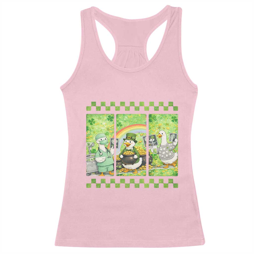Funny Goose Radiologic Technologist Racerback Tank Top St Patricks Day Gift