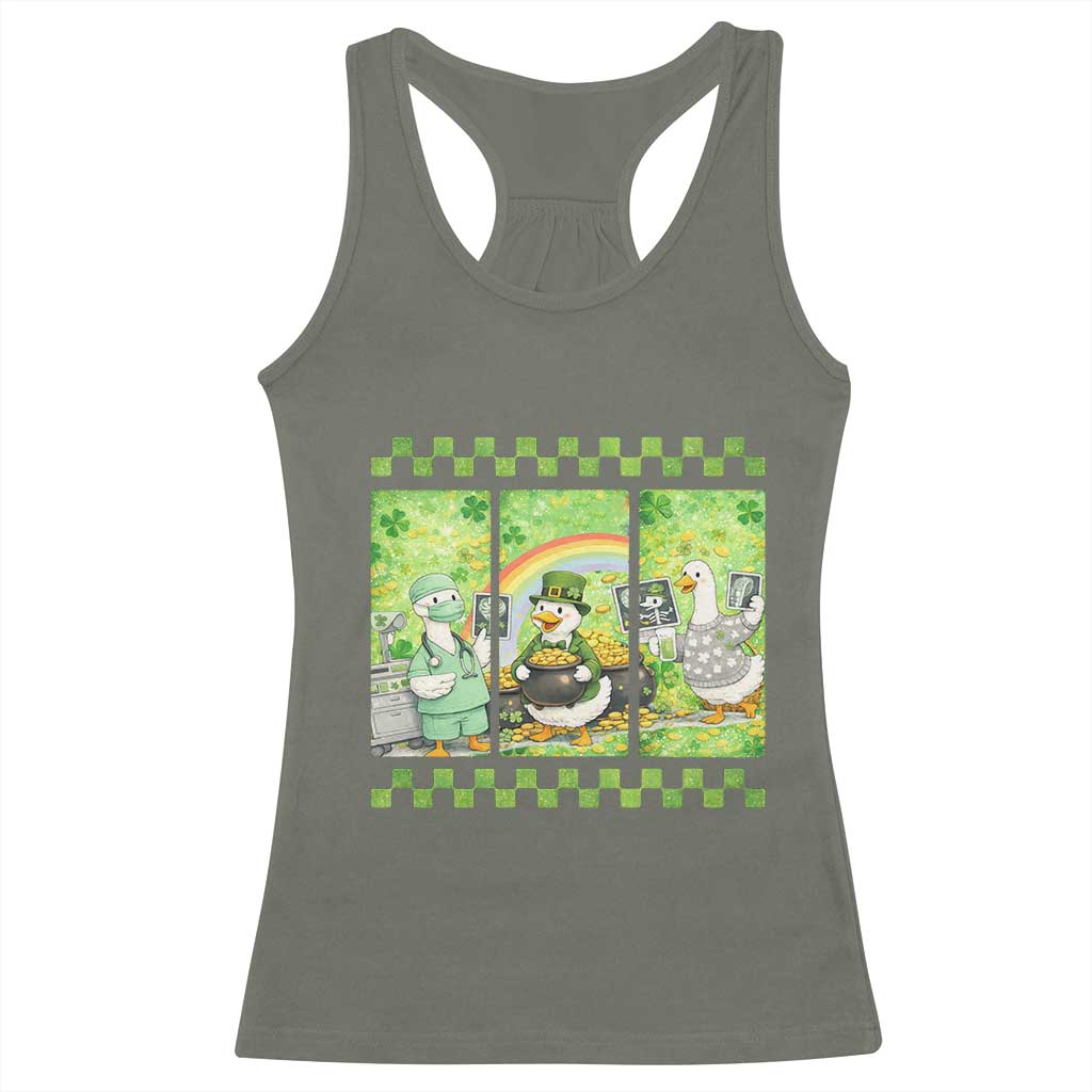 Funny Goose Radiologic Technologist Racerback Tank Top St Patricks Day Gift