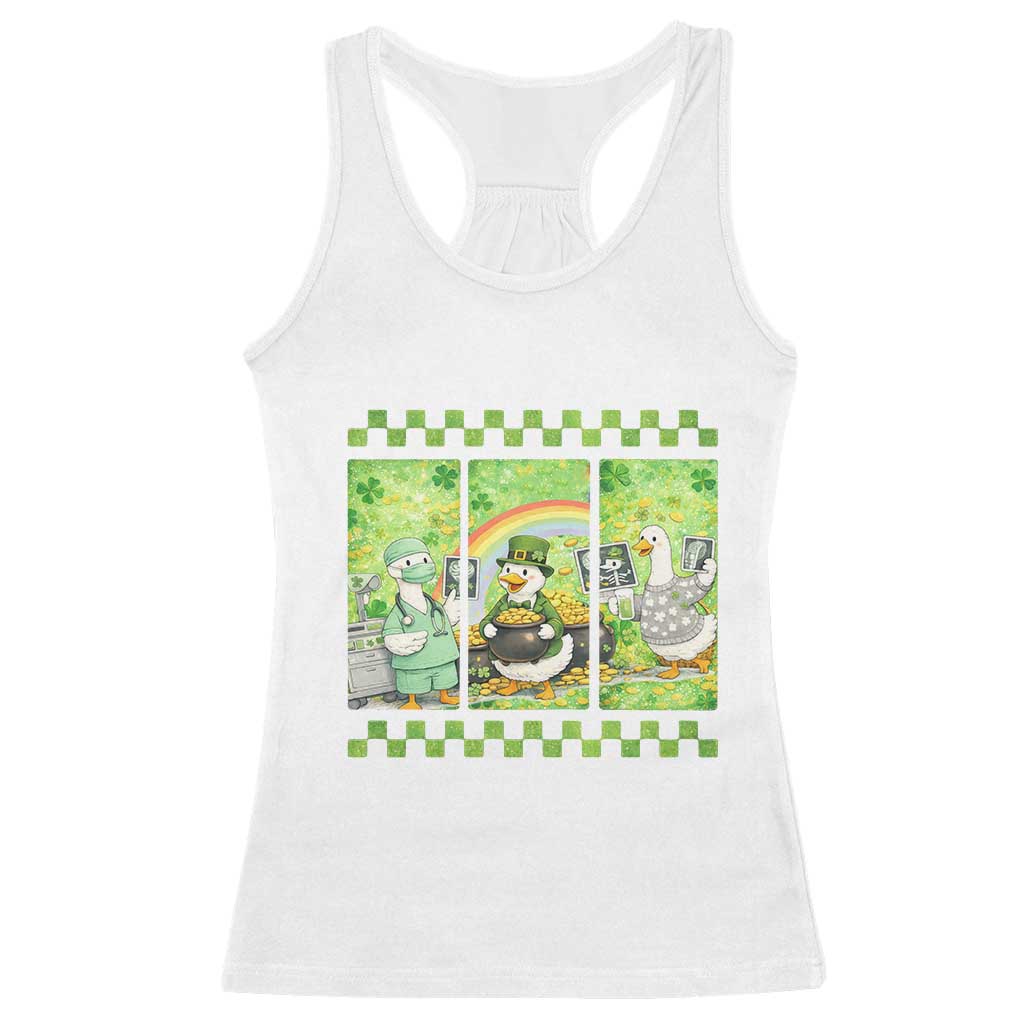 Funny Goose Radiologic Technologist Racerback Tank Top St Patricks Day Gift