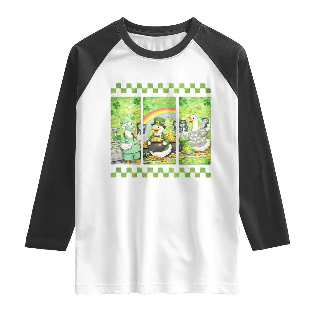 Funny Goose Radiologic Technologist Raglan Shirt St Patricks Day Gift