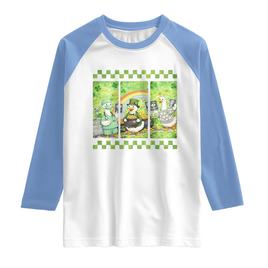 Funny Goose Radiologic Technologist Raglan Shirt St Patricks Day Gift