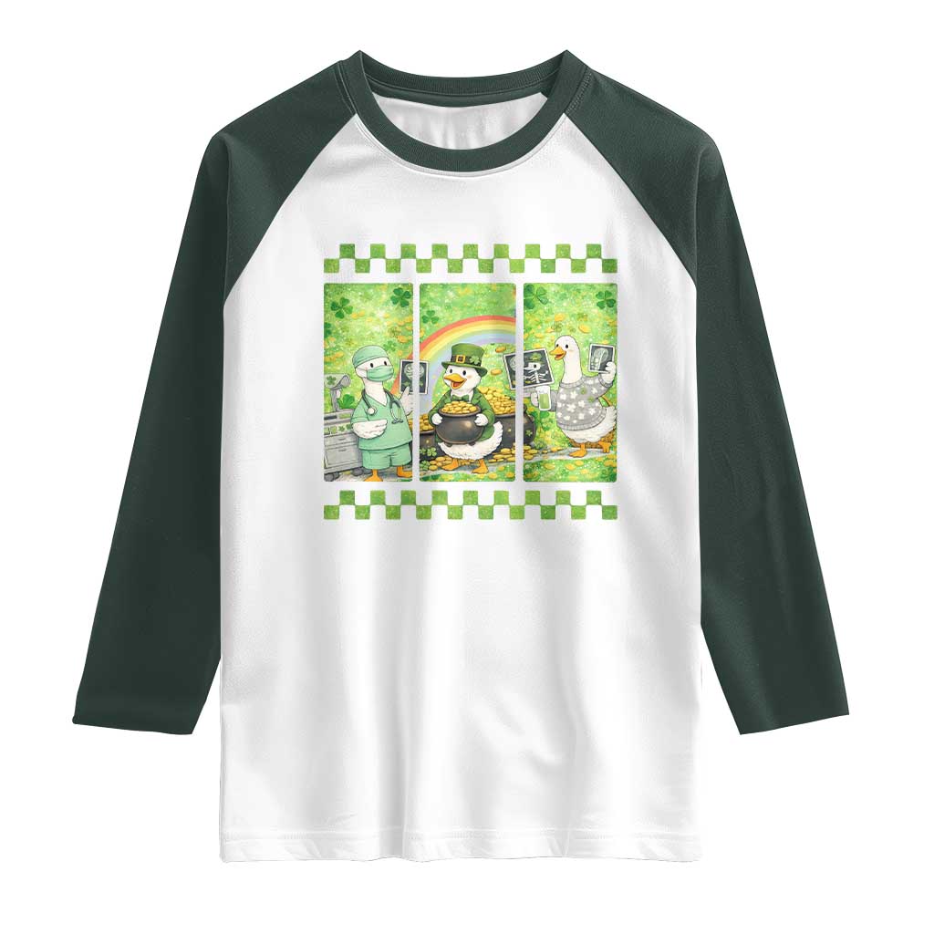 Funny Goose Radiologic Technologist Raglan Shirt St Patricks Day Gift