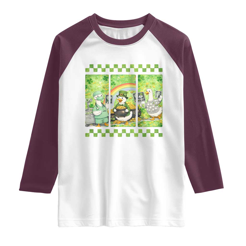 Funny Goose Radiologic Technologist Raglan Shirt St Patricks Day Gift
