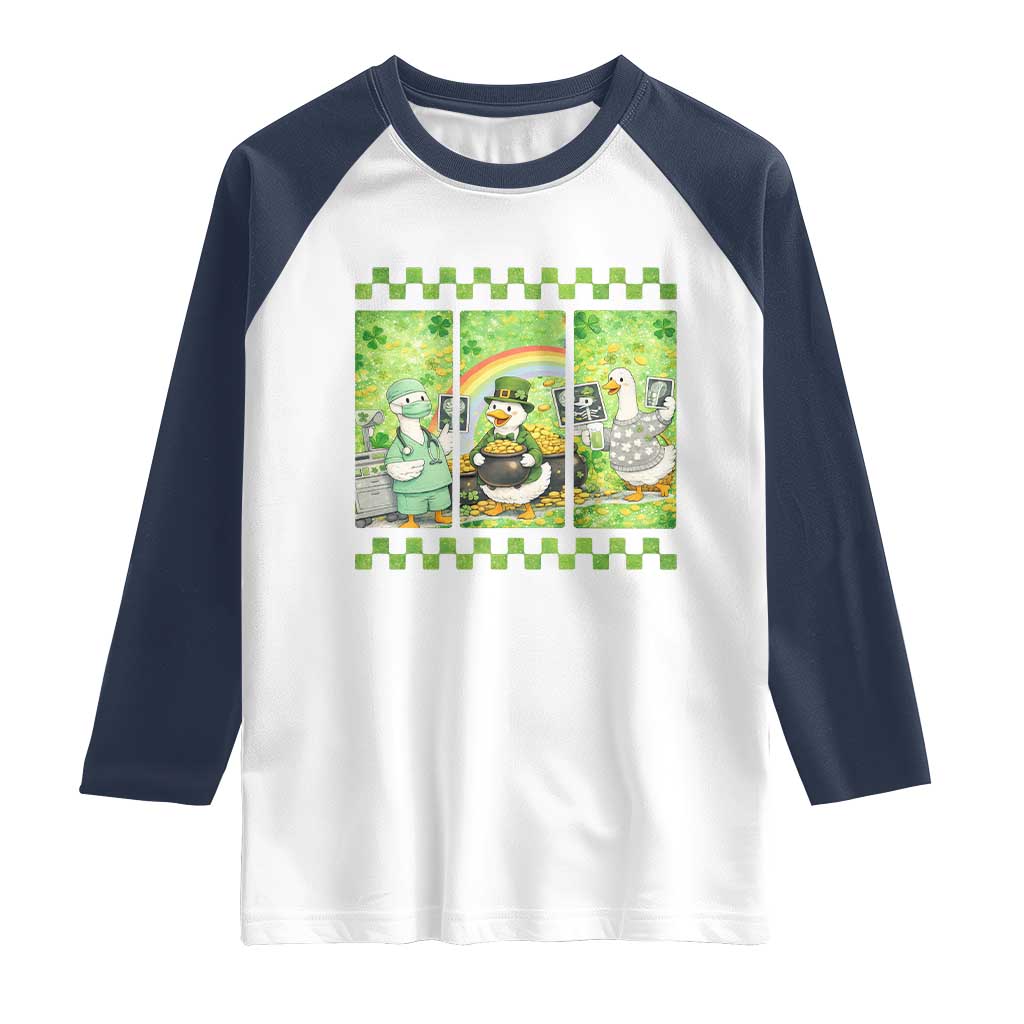 Funny Goose Radiologic Technologist Raglan Shirt St Patricks Day Gift