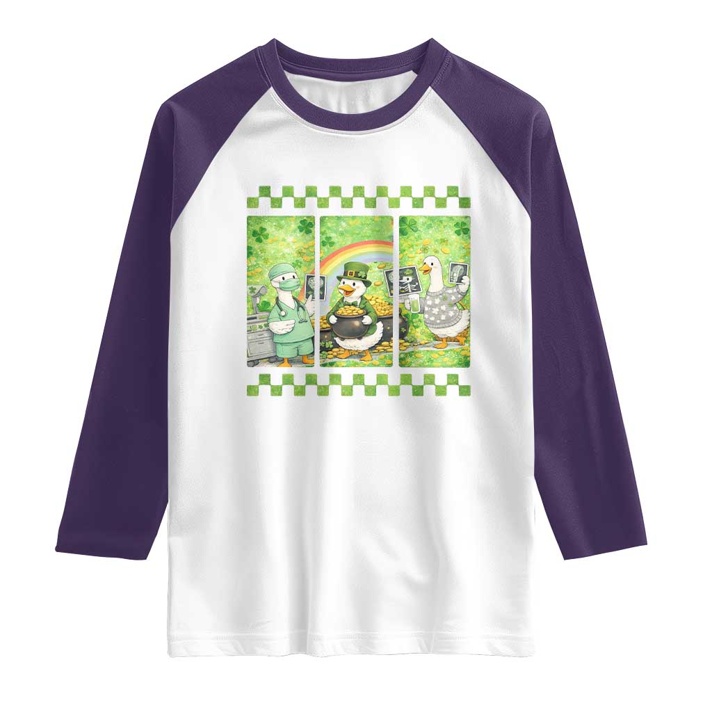 Funny Goose Radiologic Technologist Raglan Shirt St Patricks Day Gift