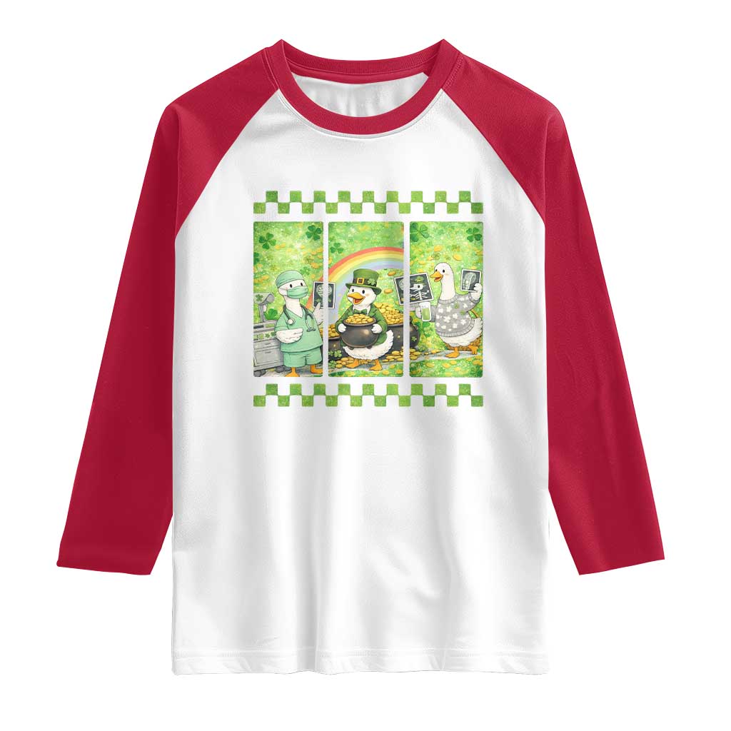 Funny Goose Radiologic Technologist Raglan Shirt St Patricks Day Gift
