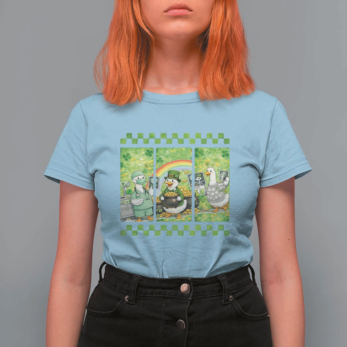 Funny Goose Radiologic Technologist T Shirt For Women St Patricks Day Gift
