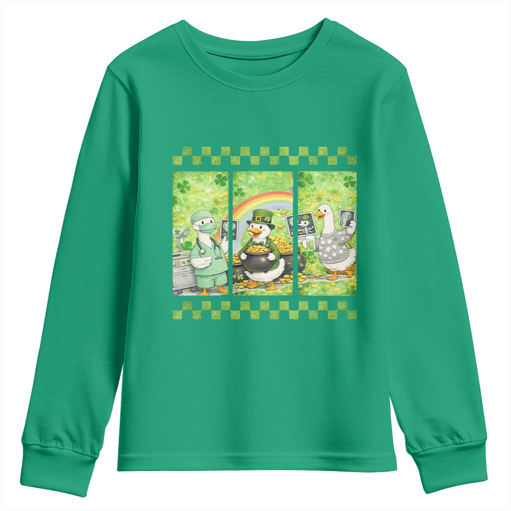 Funny Goose Radiologic Technologist Youth Sweatshirt St Patricks Day Gift