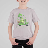 Funny Irish Frog Off To Commit Foolery T Shirt For Kid St Patricks Day Gift