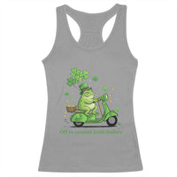 Funny Irish Frog Off To Commit Foolery Racerback Tank Top St Patricks Day Gift